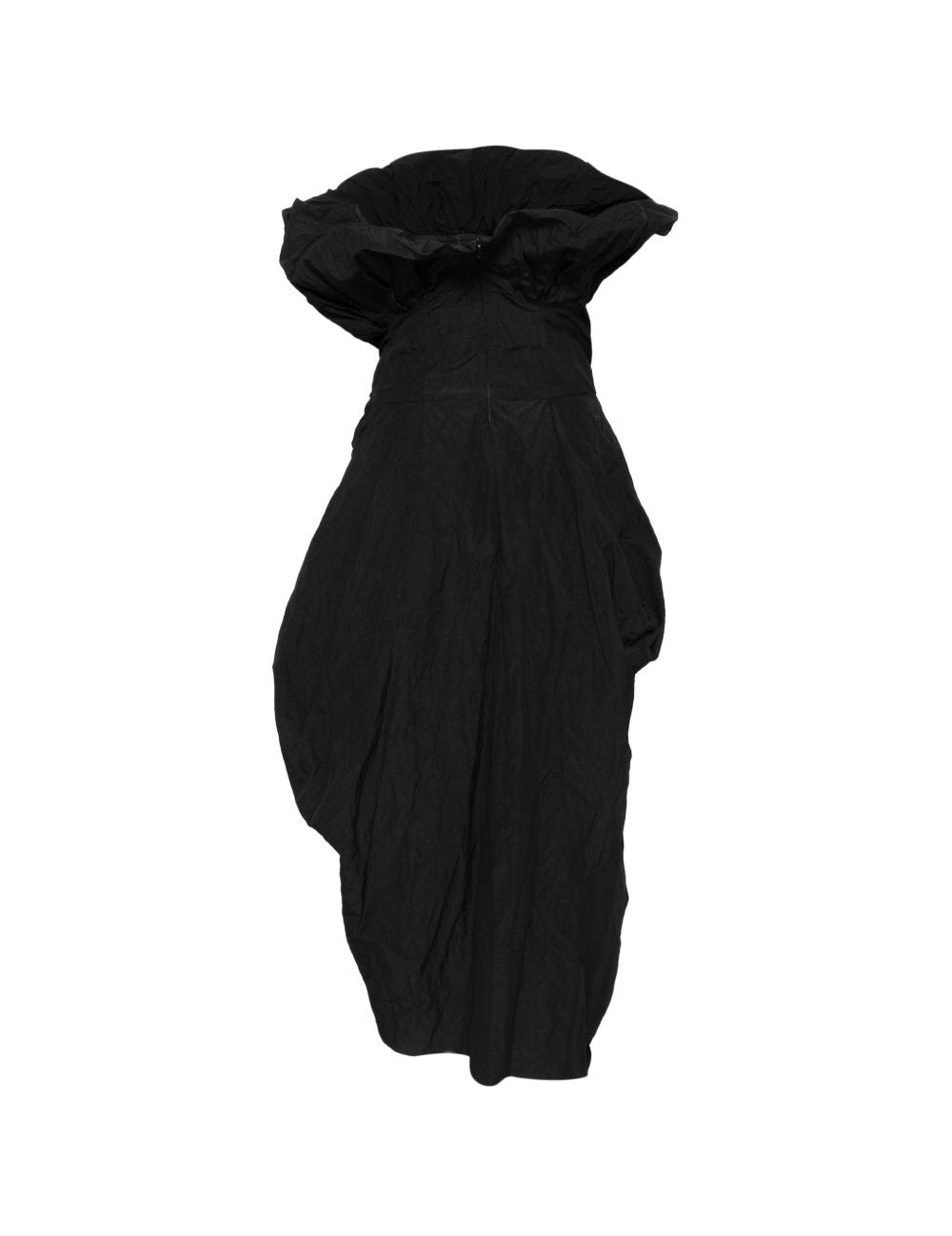 Abito drapeggiato con dettaglio floreale in nero Magda butrym - donna 