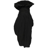 Abito drapeggiato con dettaglio floreale in nero Magda butrym - donna 