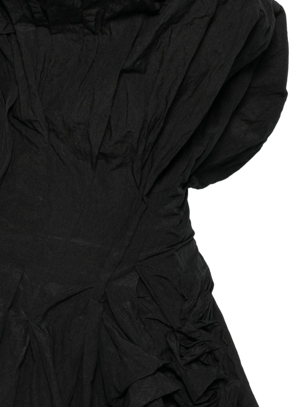 Abito drapeggiato con dettaglio floreale in nero Magda butrym - donna 