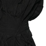 Abito drapeggiato con dettaglio floreale in nero Magda butrym - donna 