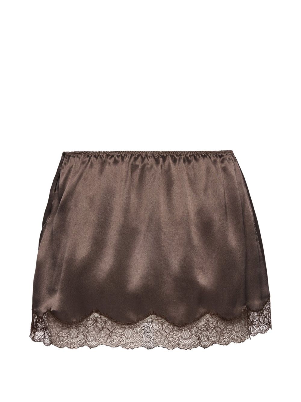 Gonna mini in pizzo in marrone Magda Butrym - donna 