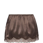 Gonna mini in pizzo in marrone Magda Butrym - donna 