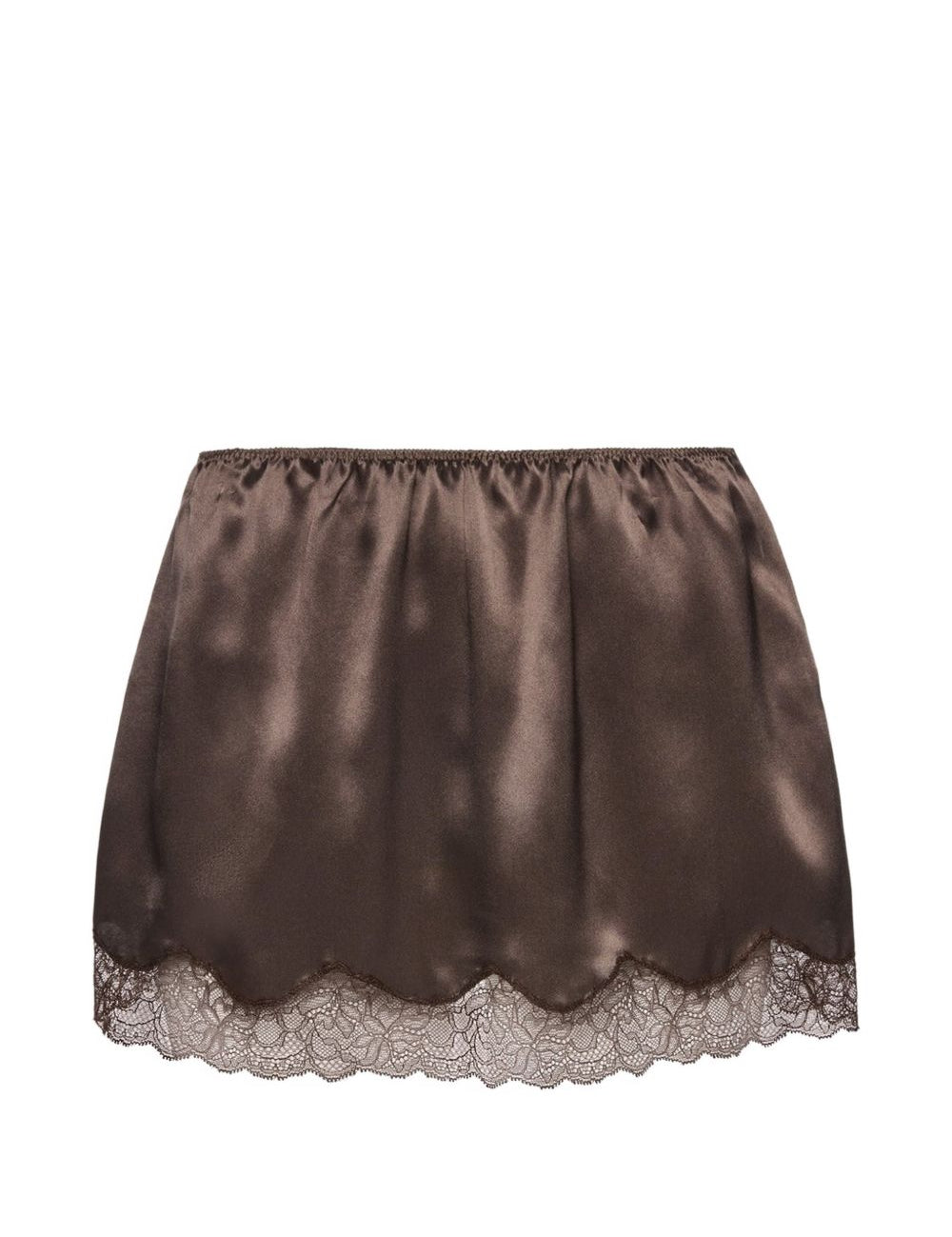 Gonna mini in pizzo in marrone Magda Butrym - donna 