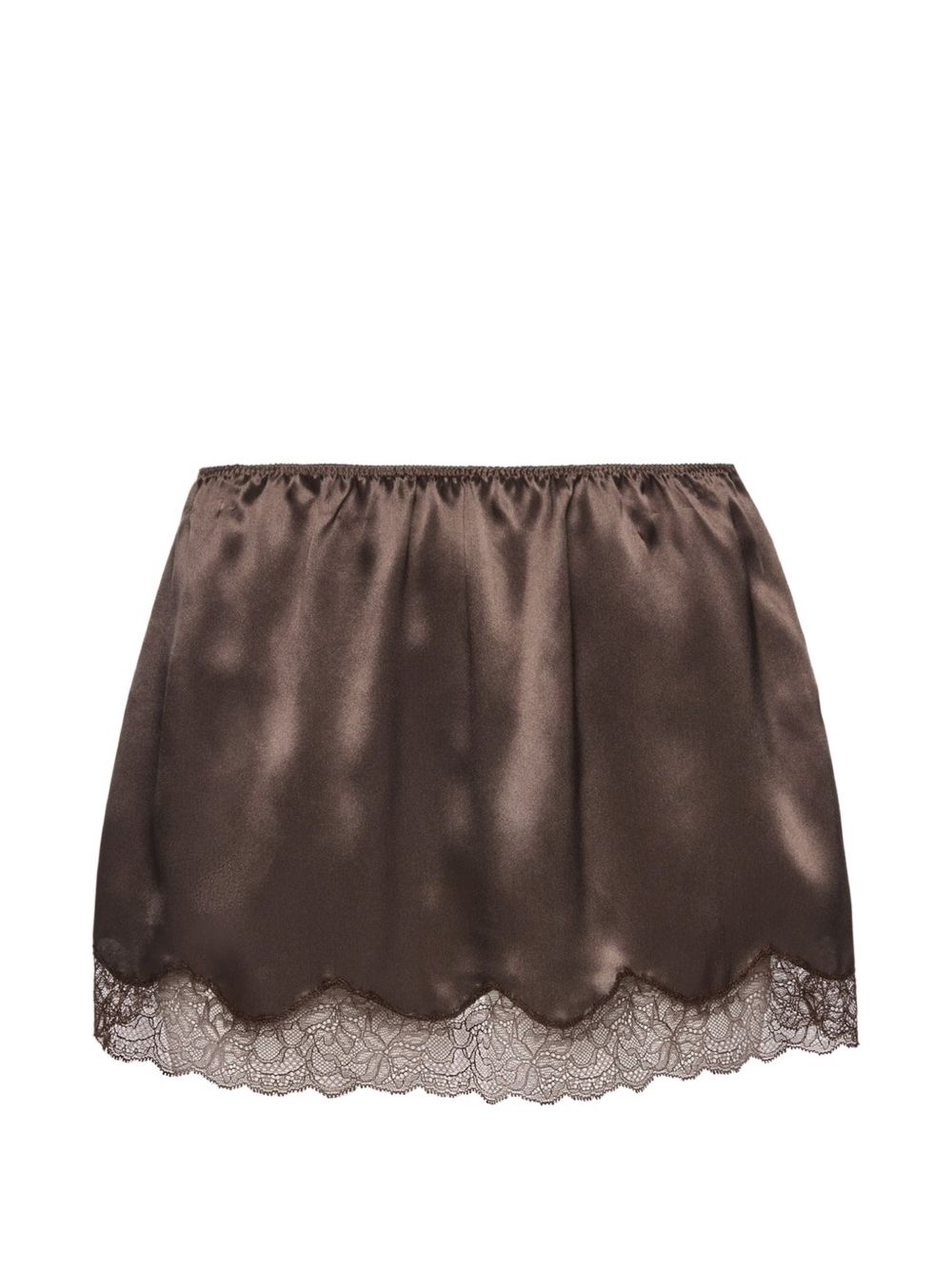 Gonna mini in pizzo in marrone Magda Butrym - donna 