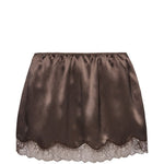 Gonna mini in pizzo in marrone Magda Butrym - donna 