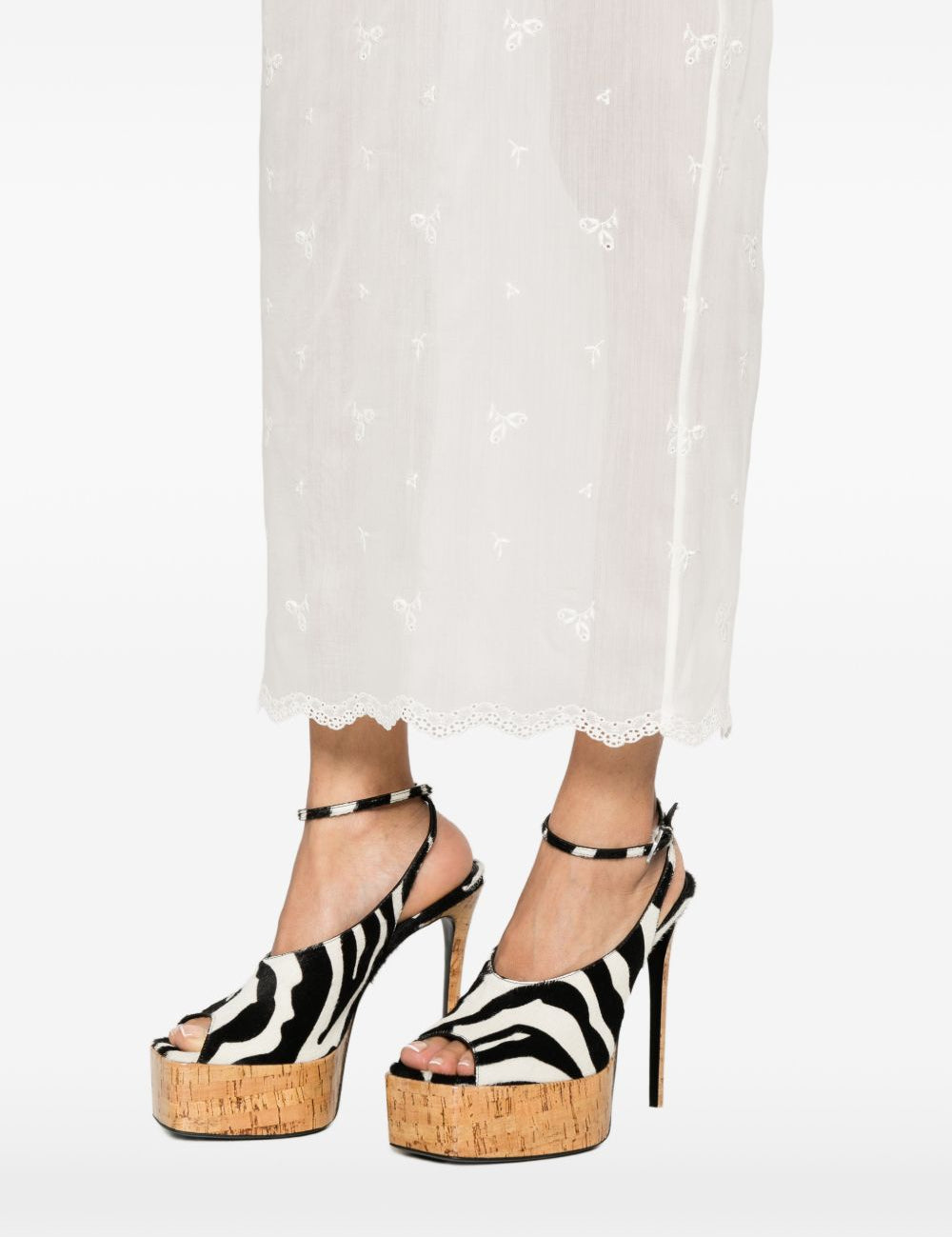 Gonna semi trasparente in bianco Magda Butrym - donna 