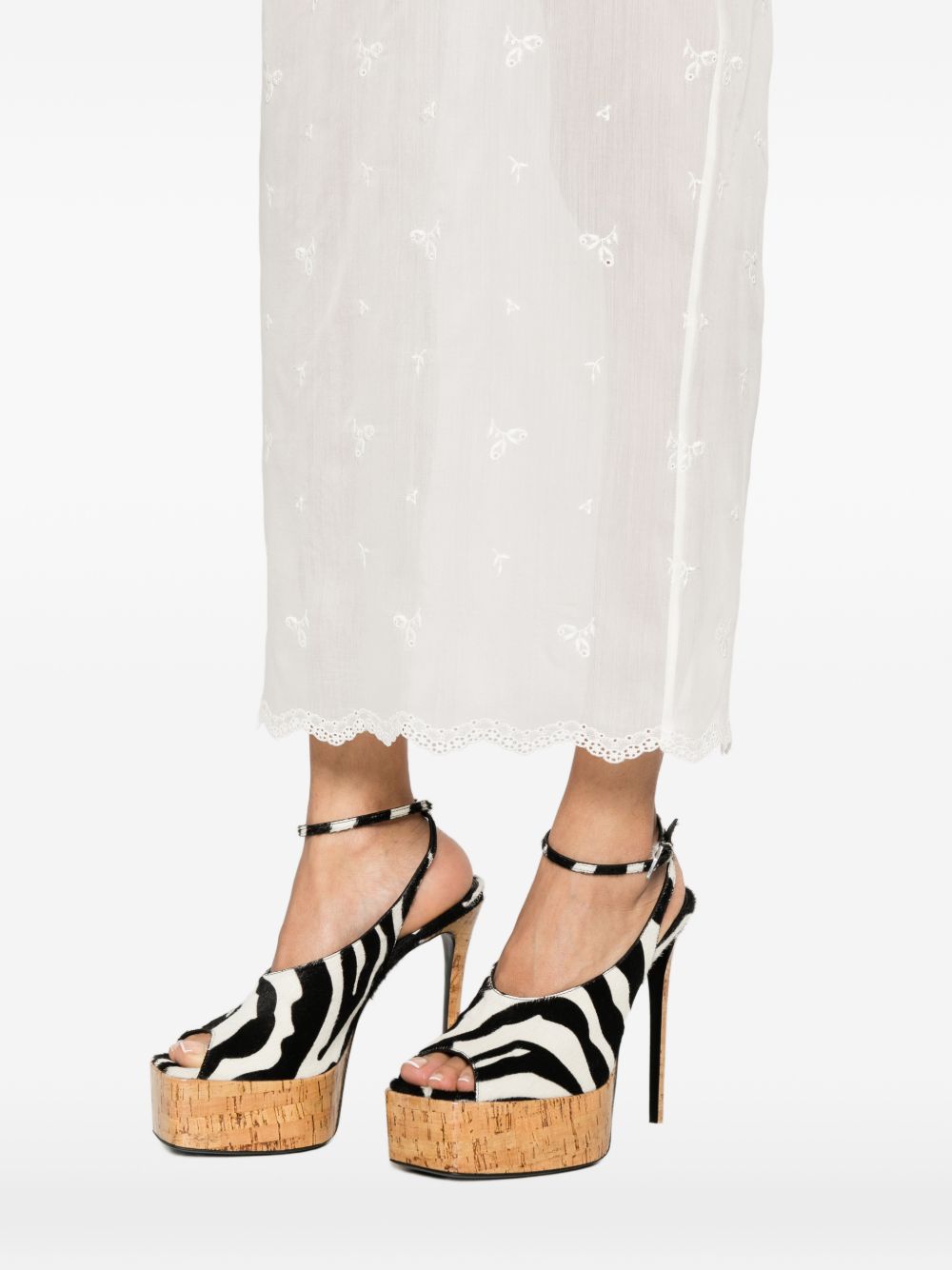 Gonna semi trasparente in bianco Magda Butrym - donna 