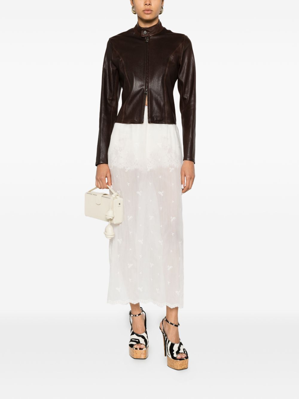 Gonna semi trasparente in bianco Magda Butrym - donna 