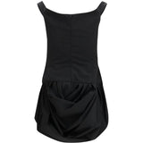 Abito mini con spalle scoperte in nero Magda butrym - uomo 