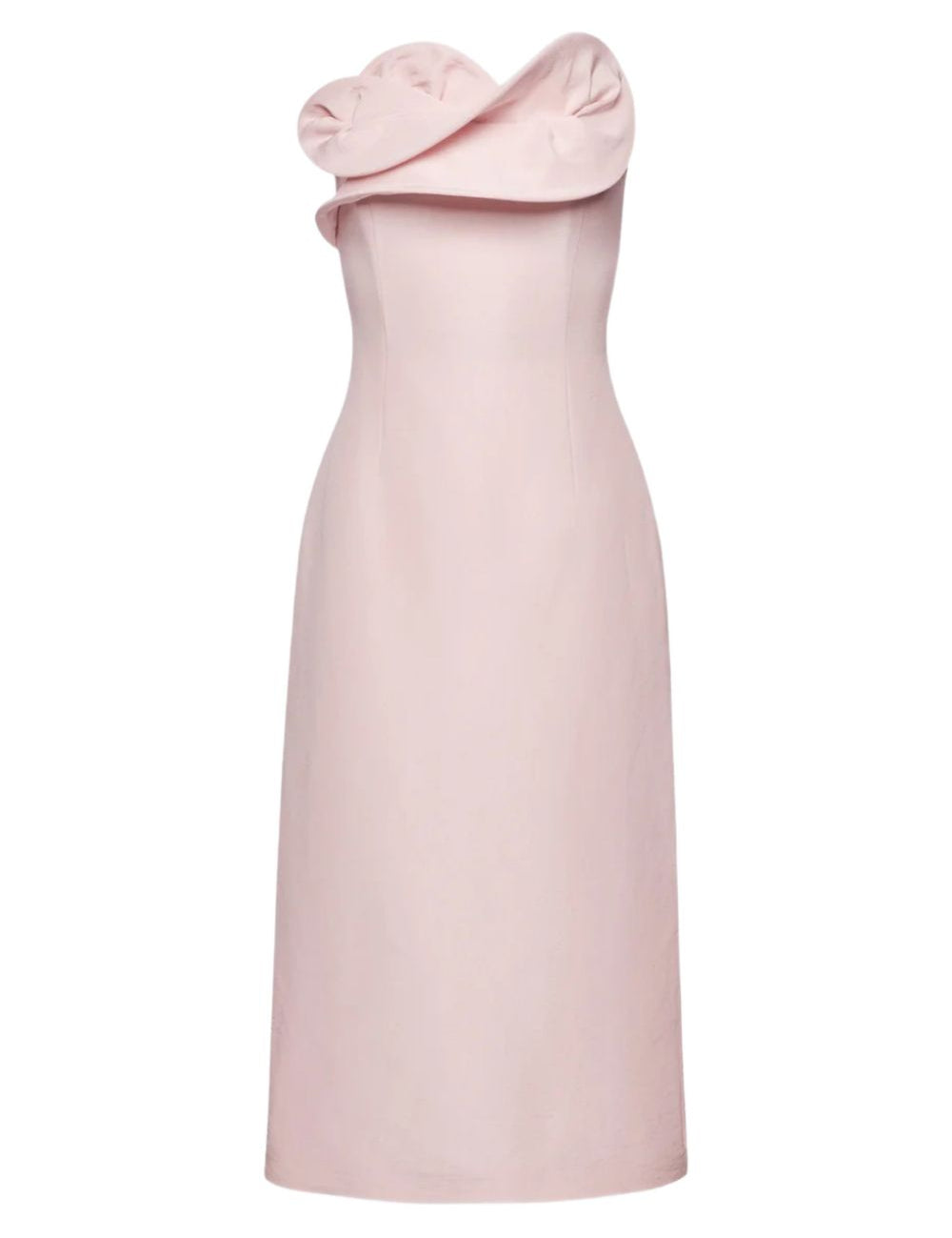 Abito senza spalline con volant in rosa Magda butrym - donna 