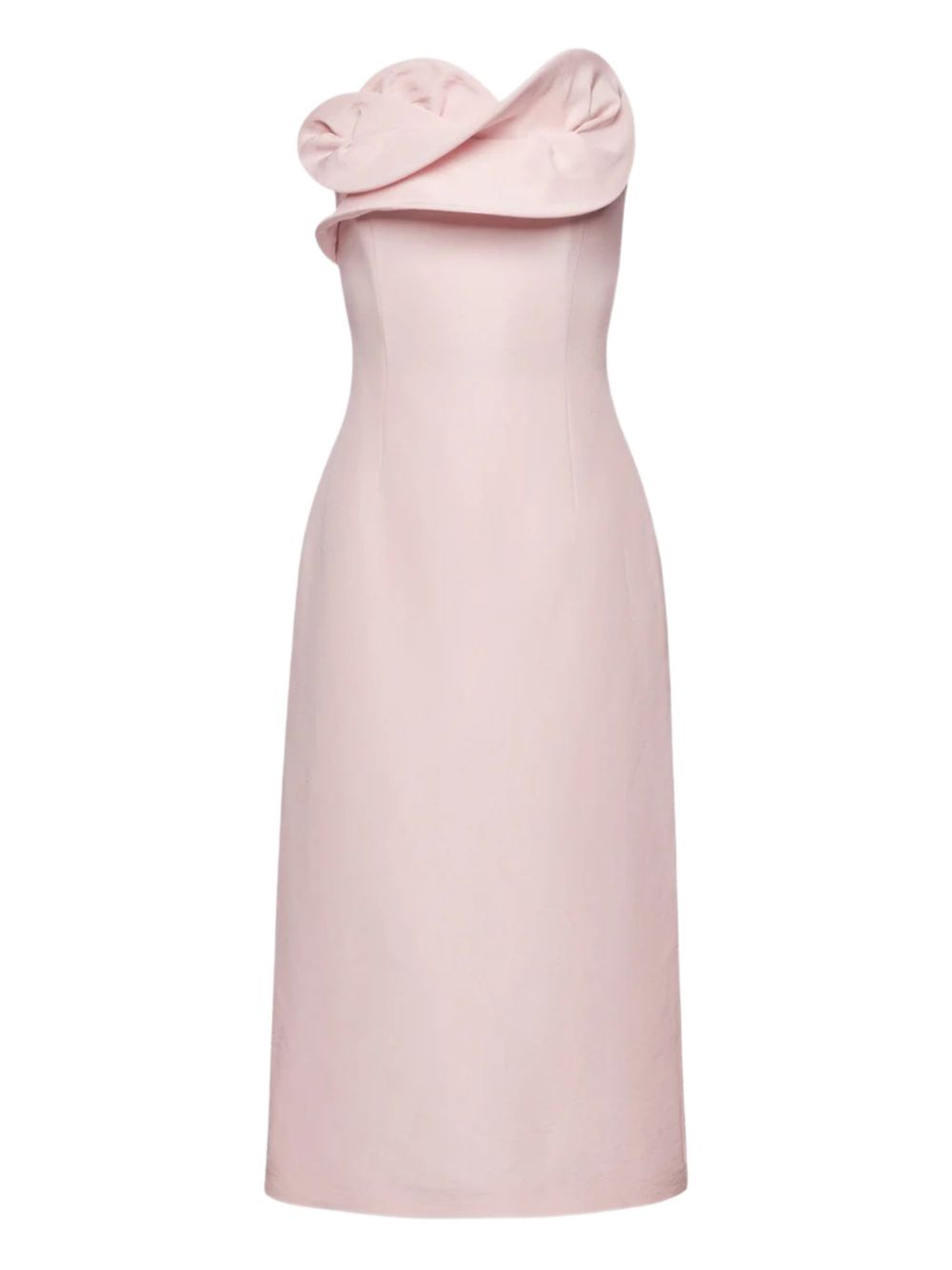 Abito senza spalline con volant in rosa Magda butrym - donna 