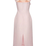 Abito senza spalline con volant in rosa Magda butrym - donna 