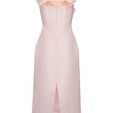 Abito senza spalline con volant in rosa Magda butrym - donna 