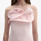 Abito senza spalline con volant in rosa Magda butrym - donna 