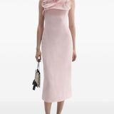 Abito senza spalline con volant in rosa Magda butrym - donna 