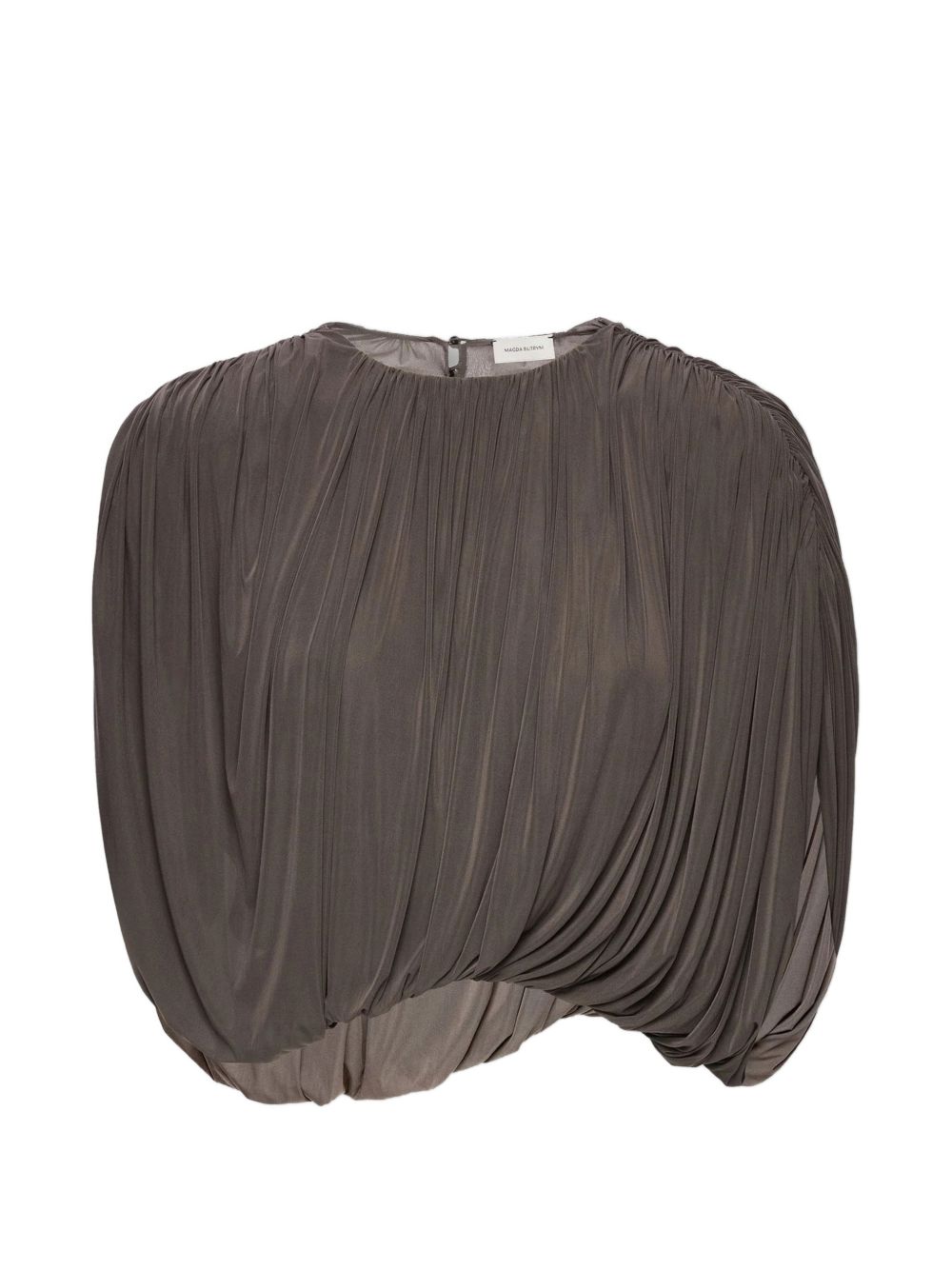 Top con ruches in marrone Magda butrym - donna 