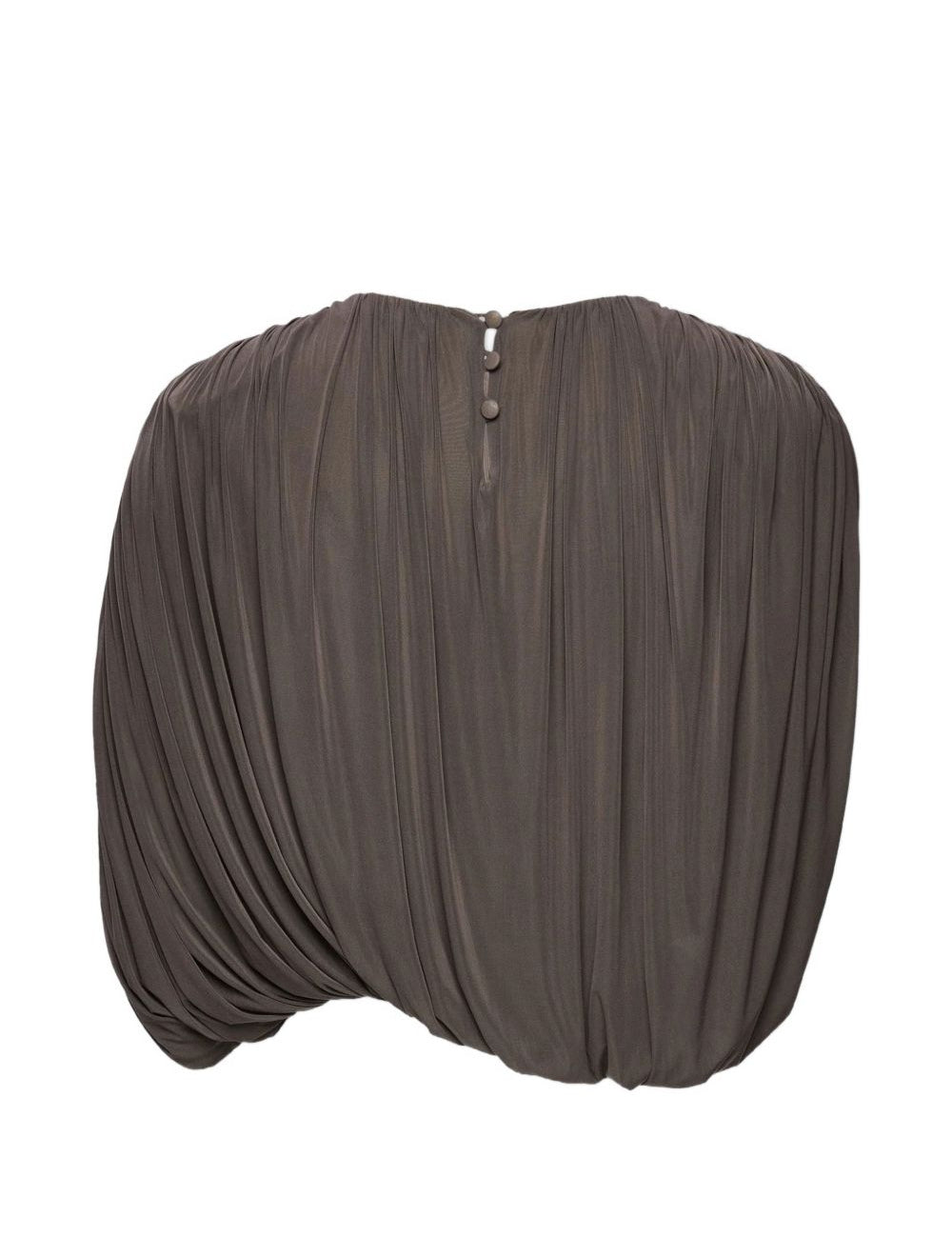 Top con ruches in marrone Magda butrym - donna 