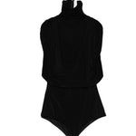 Body con collo alto drappeggiato in nero Magda butrym - donna 