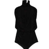 Body con collo alto drappeggiato in nero Magda butrym - donna 
