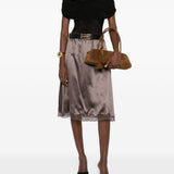Body con collo alto drappeggiato in nero Magda butrym - donna 