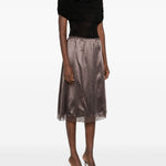 Body con collo alto drappeggiato in nero Magda butrym - donna 