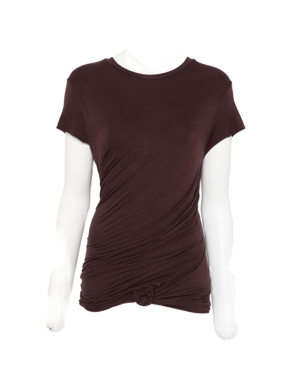 T-shirt con nodo in marrone Magda Butrym - donna 