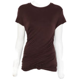 T-shirt con nodo in marrone Magda Butrym - donna 