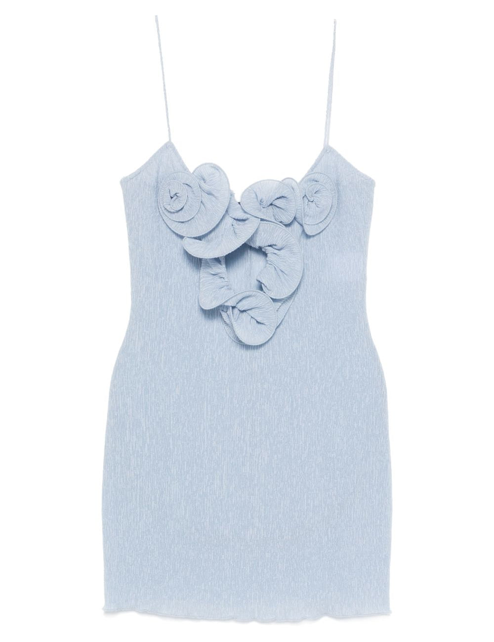 Abito mini con applicazioni floreali in azzurro Magda butrym - donna 