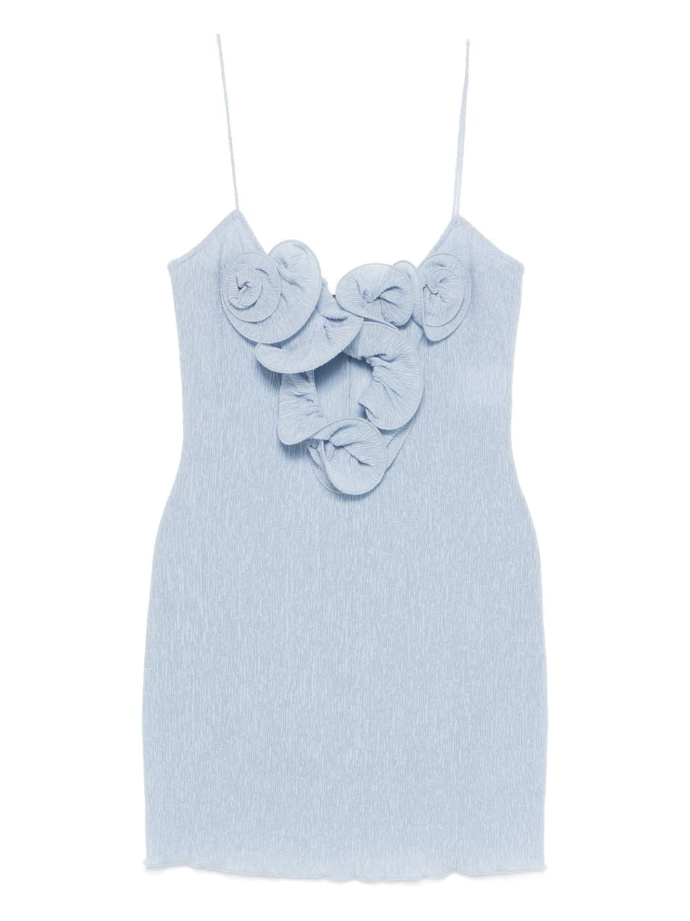 Abito mini con applicazioni floreali in azzurro Magda butrym - donna 