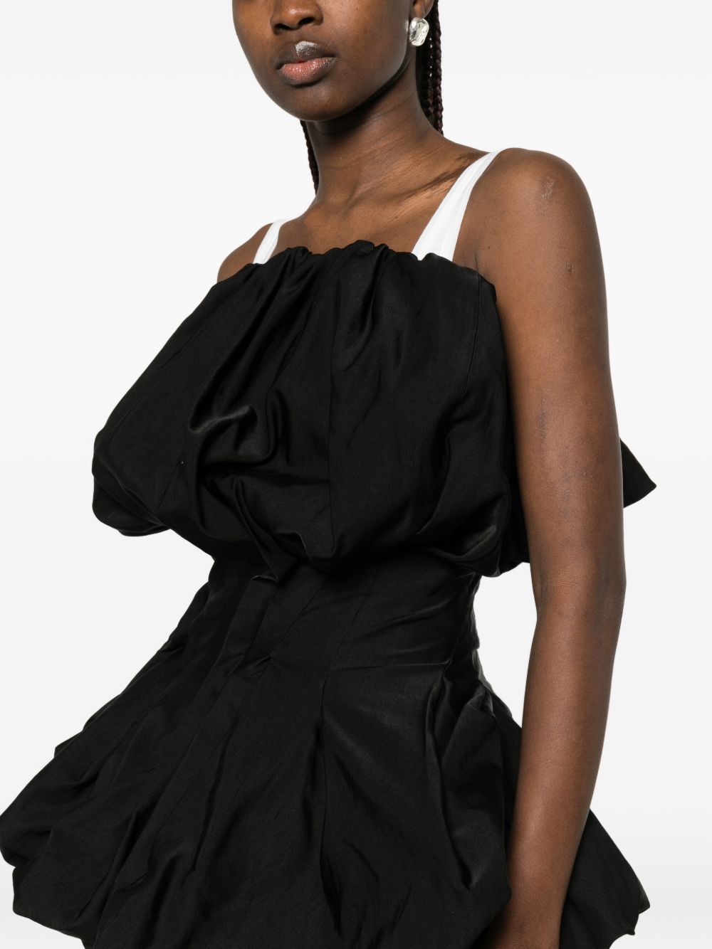 Top drappeggiato in nero Magda Butrym - donna 