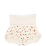 Shorts in pizzo con stampa floreale in avorio Magda butrym - donna 