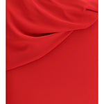 Abito maxi con applicazioni floreali in rosso Magda butrym - donna 
