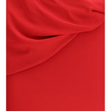Abito maxi con applicazioni floreali in rosso Magda butrym - donna 