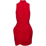 Abito mini con applicazioni floreali in rosso Magda butrym - donna 