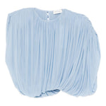 Top drappeggiato in azzurro Magda butrym - donna 