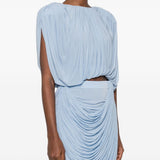 Top drappeggiato in azzurro Magda butrym - donna 