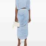 Top drappeggiato in azzurro Magda butrym - donna 