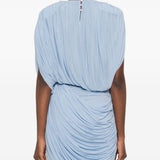 Top drappeggiato in azzurro Magda butrym - donna 