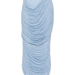 Gonna midi con ruches in blu Magda butrym - donna 