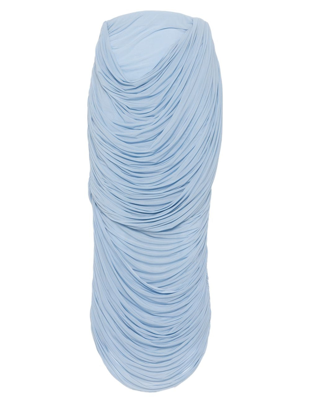 Gonna midi con ruches in blu Magda butrym - donna 