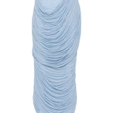 Gonna midi con ruches in blu Magda butrym - donna 
