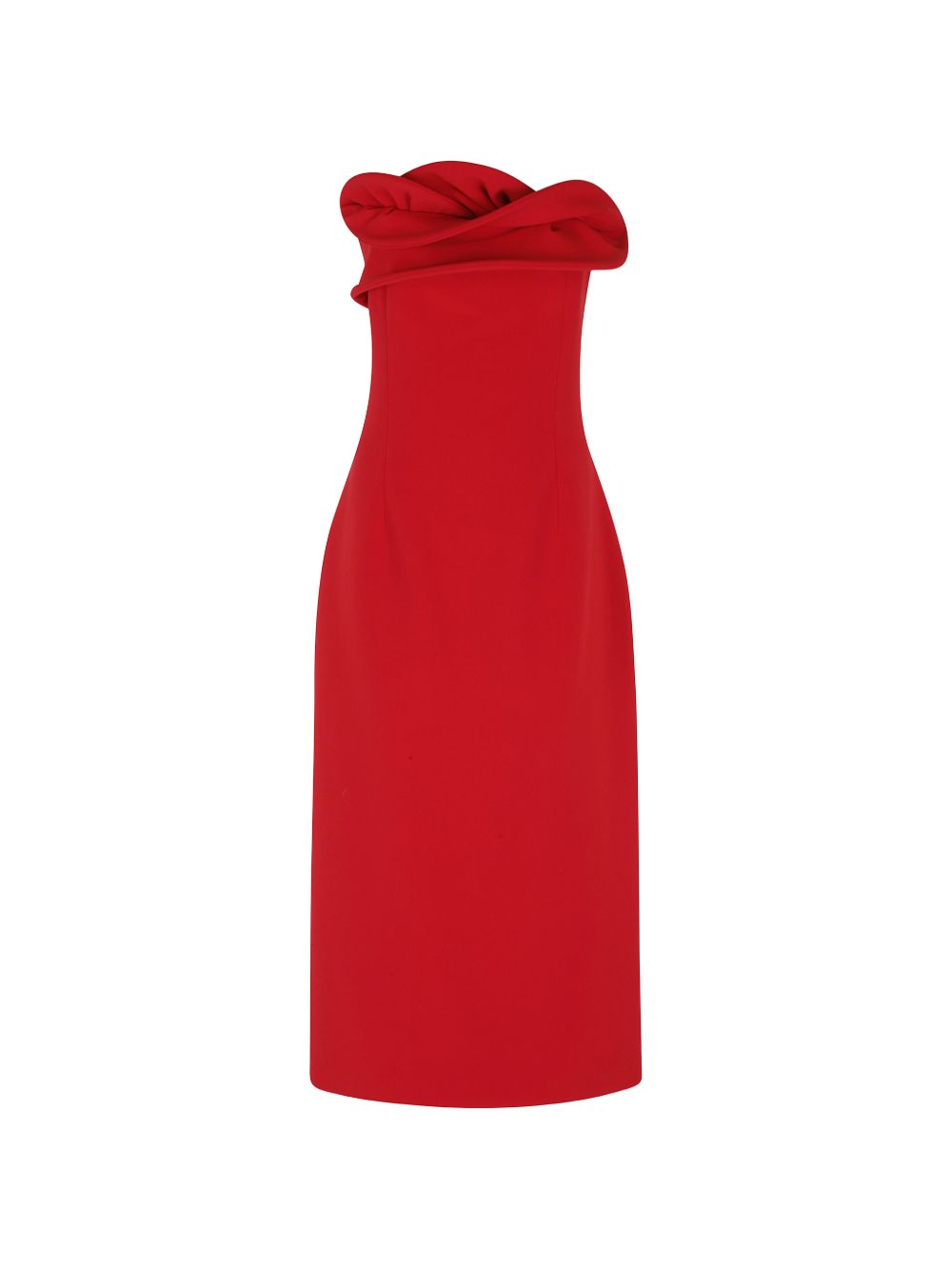 Abito senza spalline con volant in marrone Magda butrym - donna 