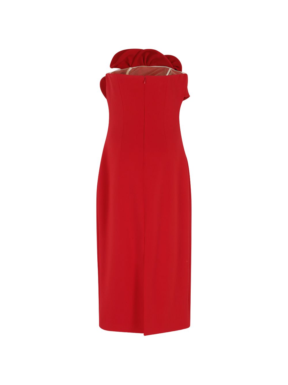 Abito senza spalline con volant in marrone Magda butrym - donna 