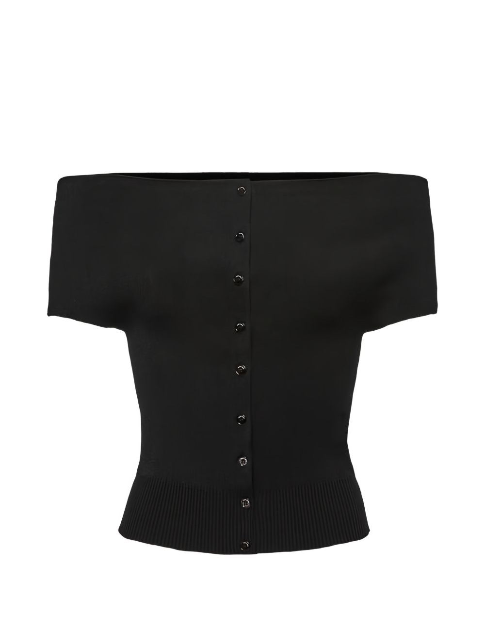 Top a barca in nero Magda Butrym - donna 