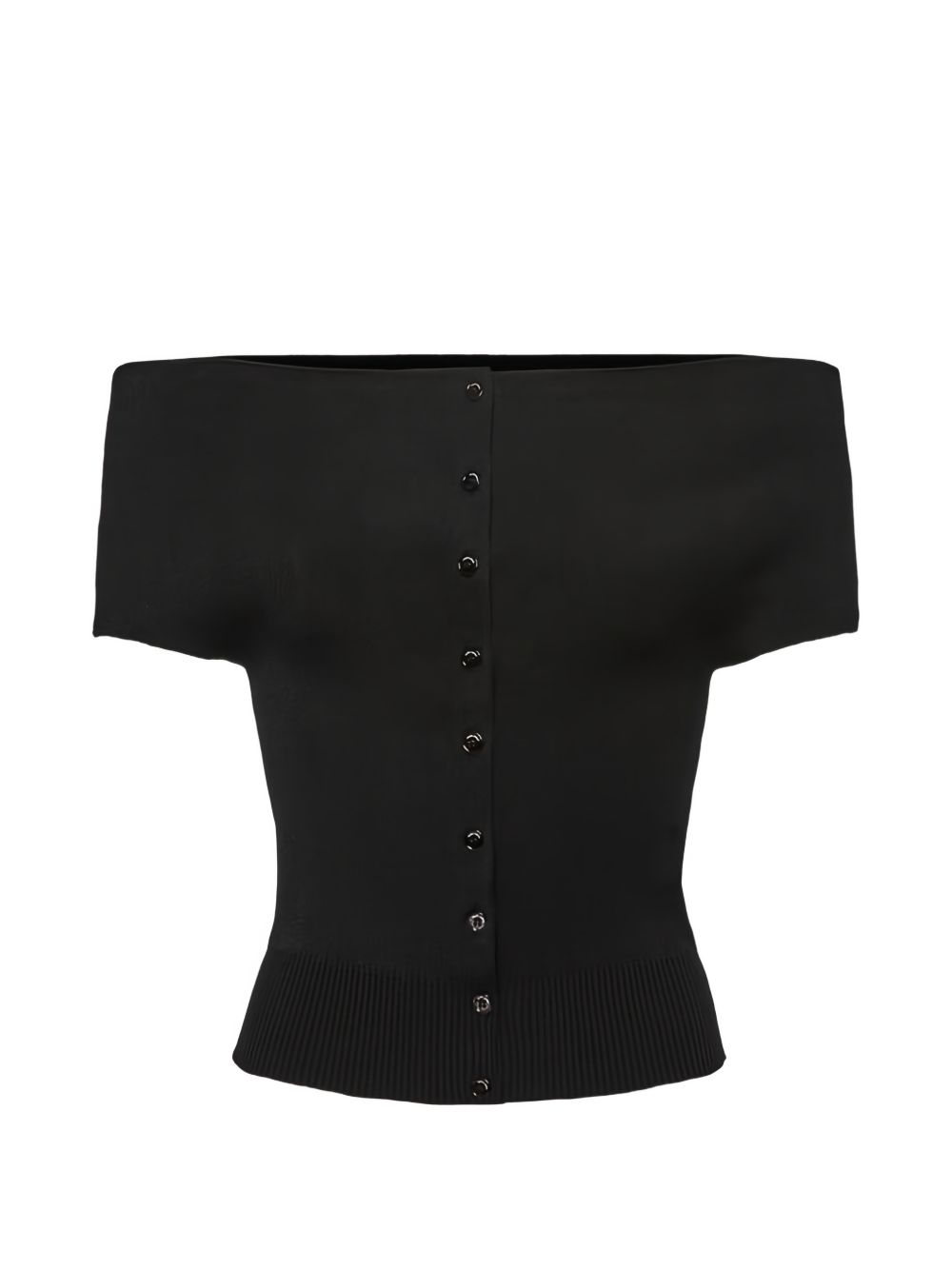 Top a barca in nero Magda Butrym - donna 