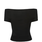 Top a barca in nero Magda Butrym - donna 