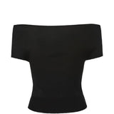 Top a barca in nero Magda Butrym - donna 