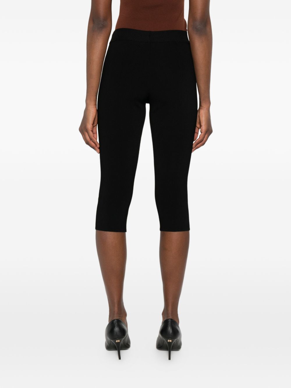 Pantaloni capri a coste in nero Magda butrym - donna 