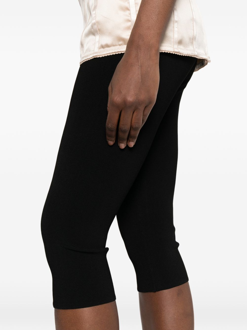 Pantaloni capri a coste in nero Magda butrym - donna 