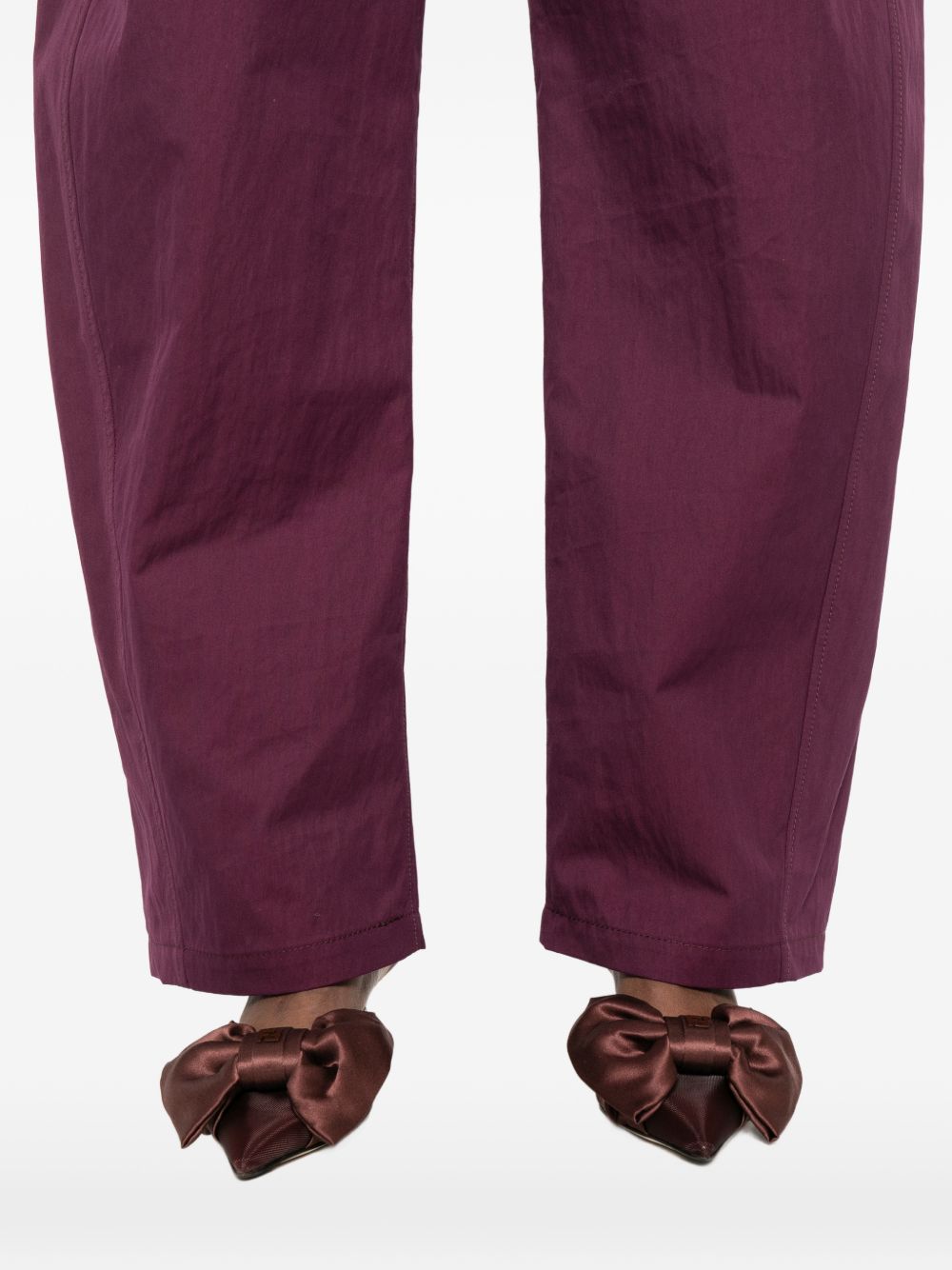 Pantaloni con cintura in bordeaux Magda butrym - donna 